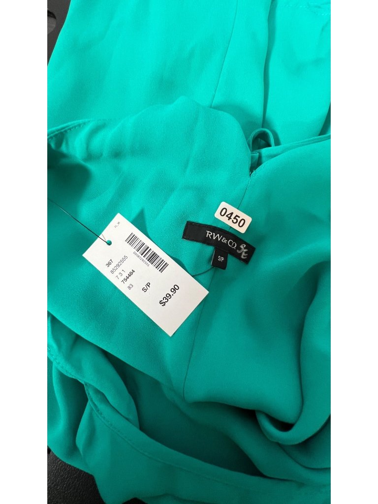 Rw&Co Women’s Small Teal Green Strappy Racerback Tunic Blouse Nwt — image 6 of 6